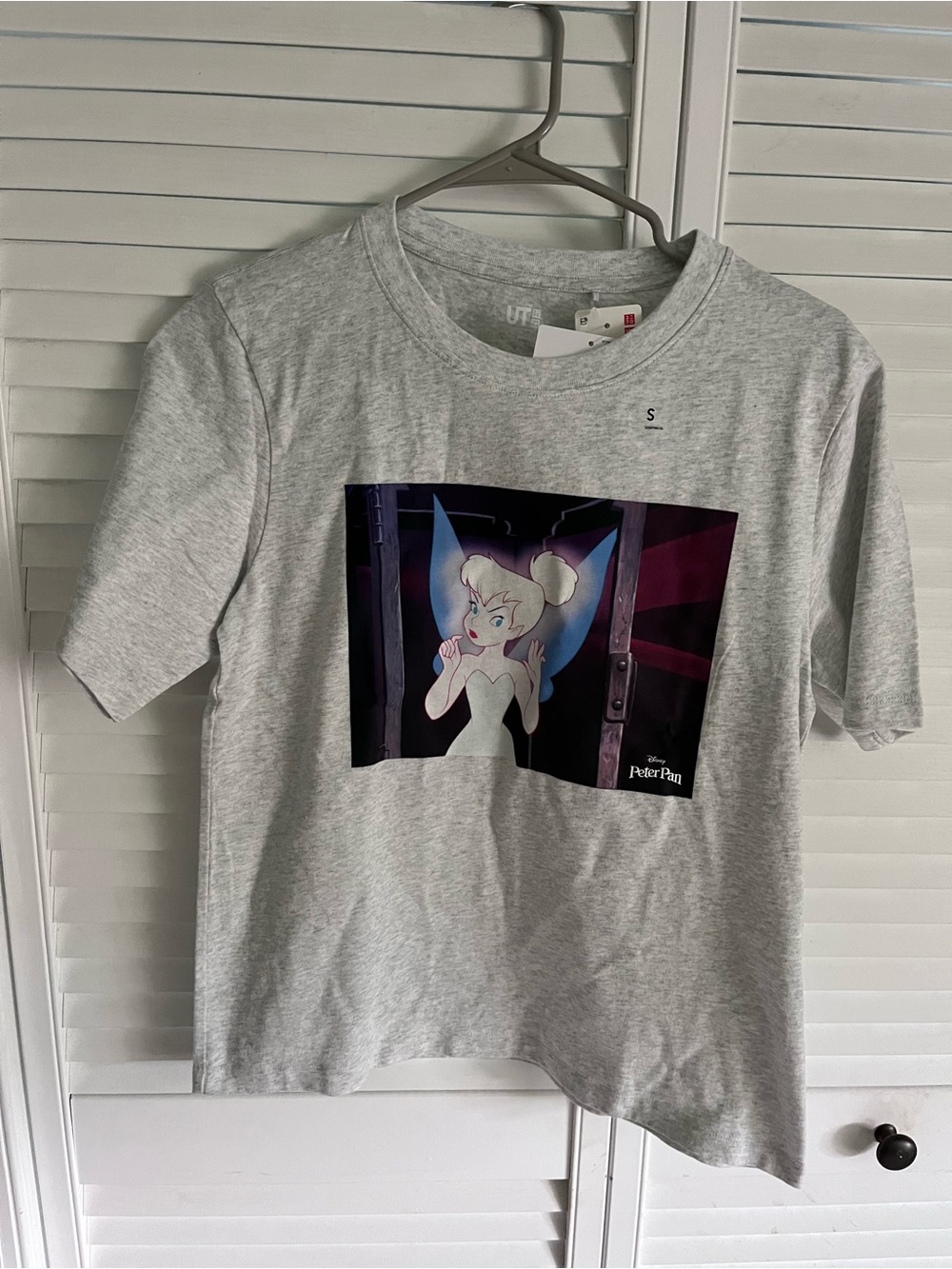 Disney Light Gray Tinker Bell Graphic Tee